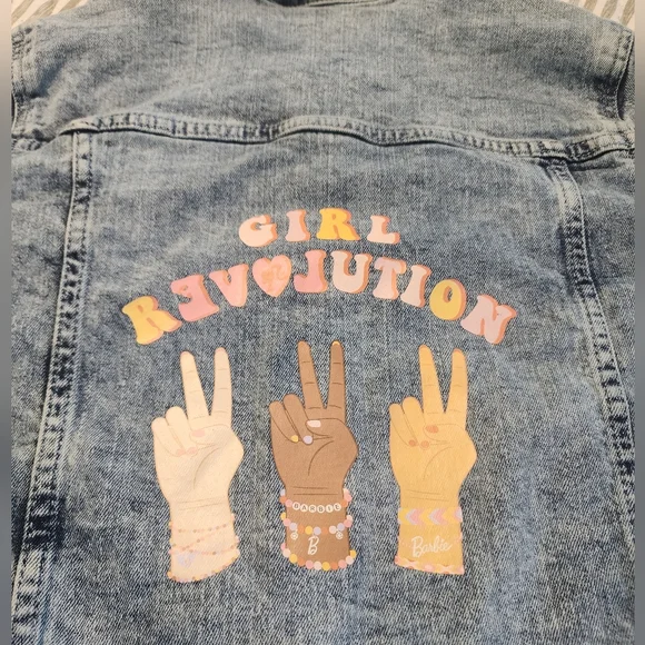 Barbie Girl Revolution Acid Washed Denim Jacket - Picture 5 of 5